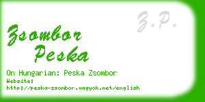 zsombor peska business card